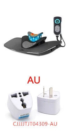 Electric neck massager with adjustable strength for pain relief, portable design