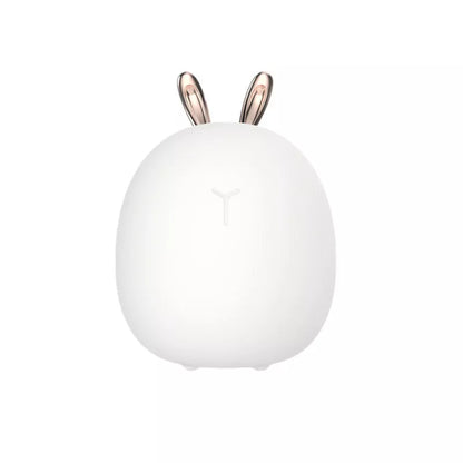 Cartoon Deer Night Light USB Charge Rabbit Silicone Lamp with soft LED glow