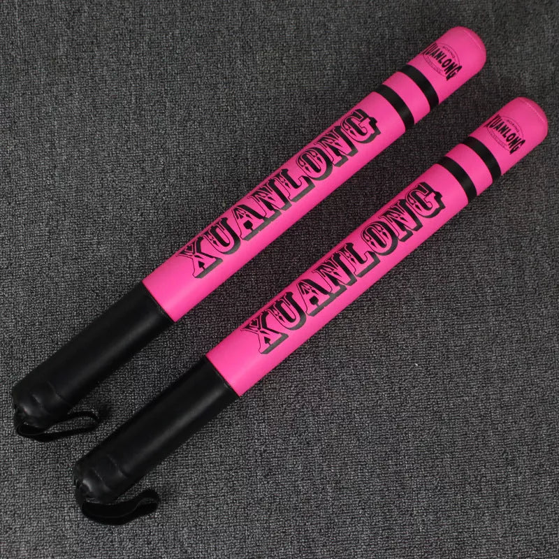 High-visibility boxing reaction stick for training, available in orange, green, and pink