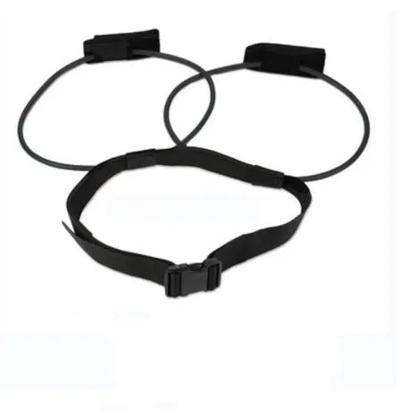 Waist booster leg training belt TPE resistance pull rope with storage bag, 10lb to 30lb colour options