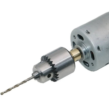 Hard alloy drill chuck set with sleeve mechanism and 3.17mm tail hole