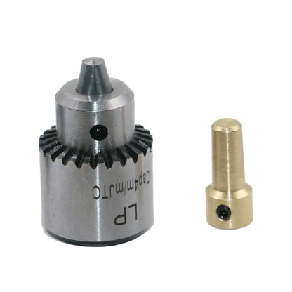 Hard alloy drill chuck set with sleeve mechanism and 3.17mm tail hole