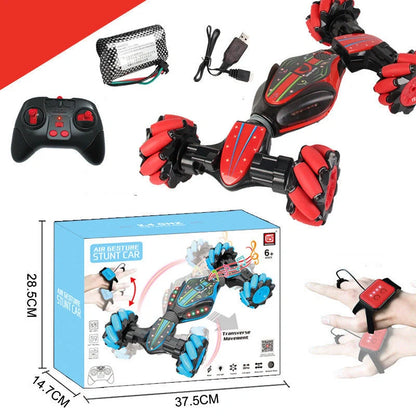 Global Funhood GW124 RC Stunt Car with twist transform feature in action