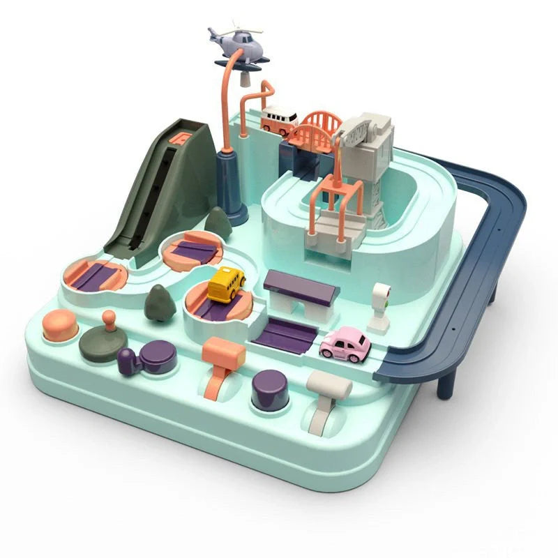 Macaron School Bus Toy for children, safe and durable plastic construction