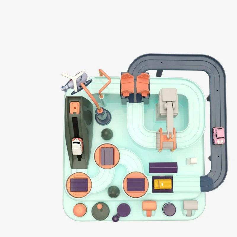 Macaron School Bus Toy for children, safe and durable plastic construction