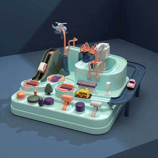 Macaron School Bus Toy for children, safe and durable plastic construction