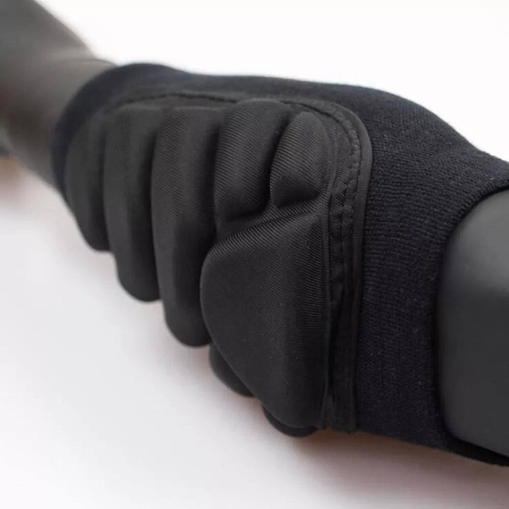Black sponge thick elbow pads with wristbands for sports and military training