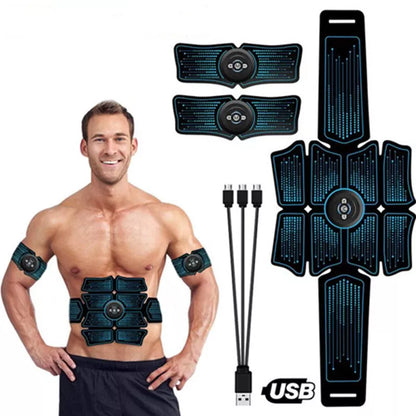Rechargeable Home Fitness Belt Abdominal Patch with EMS technology for muscle training