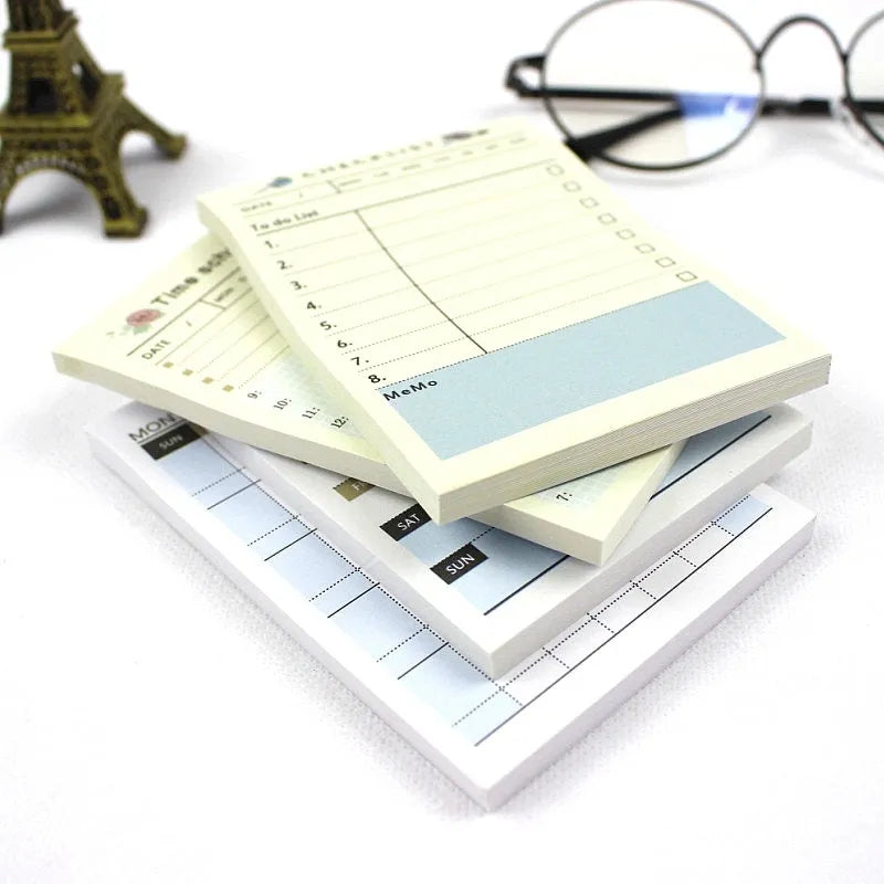 Weekly Monthly Work Plan Diary Agenda with 60 Pages, 10.2x7.2cm Compact Size in Four Practical Design Styles - Time Plan, Daily Note, Week Plan or Month Plan Organisation Book