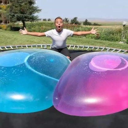Colorful inflatable balls in various sizes, perfect for fun and entertainment at parties and outdoor events