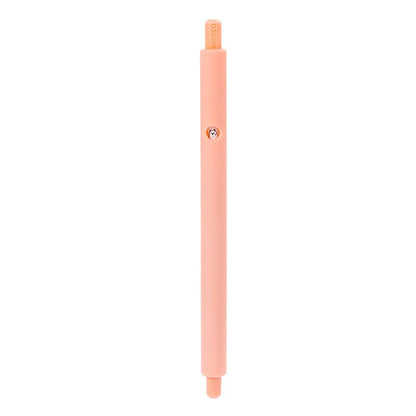 MINISO Cartoon Bare Bear press gel pen in black, pink, and white with 0.5mm black refill
