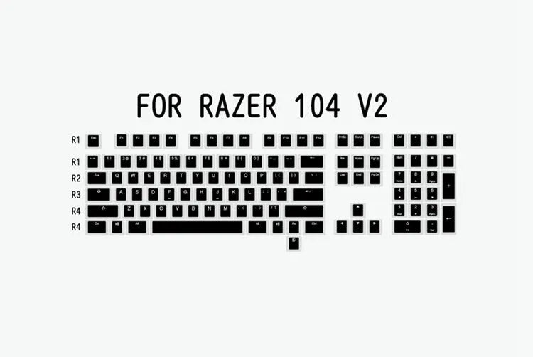 Pudding V2 doubleshot PBT mechanical keyboard keycaps with white/black retro colourway and translucent legends for backlit keyboards