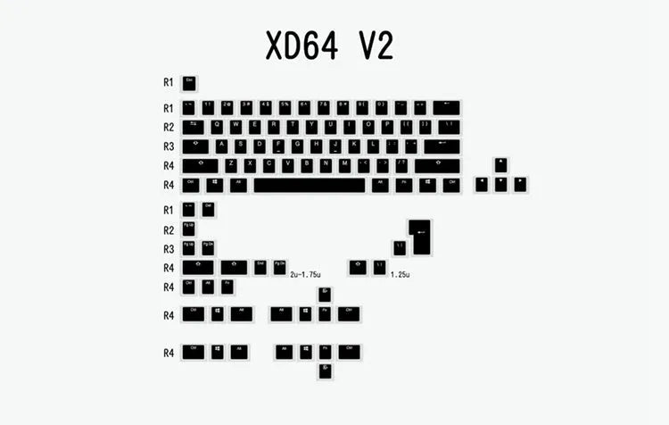 Pudding V2 doubleshot PBT mechanical keyboard keycaps with white/black retro colourway and translucent legends for backlit keyboards