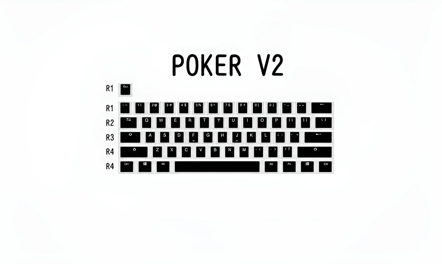 Pudding V2 doubleshot PBT mechanical keyboard keycaps with white/black retro colourway and translucent legends for backlit keyboards