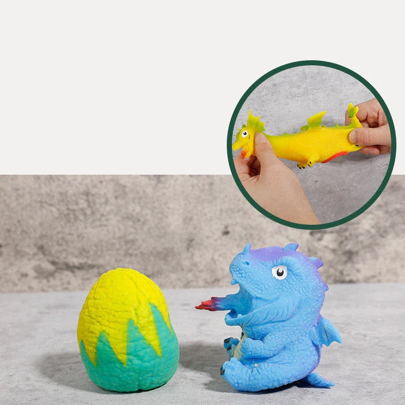 Flip-It Dinosaur Egg Soft Sensory Toy - Squeeze and Flip to Reveal a New Color and Mood