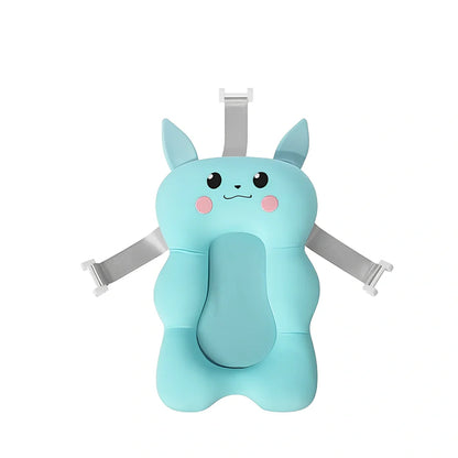 Newborn bath suspension pad with milk silk fabric and EPS particle filling for infant bathing support