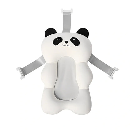 Newborn bath suspension pad with milk silk fabric and EPS particle filling for infant bathing support