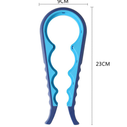 Multifunction 4-in-1 kitchen opener with TPR grip and PP construction weighing 117g