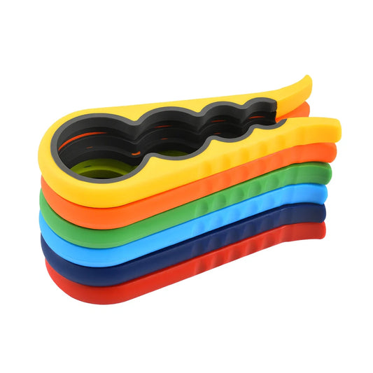 Multifunction 4-in-1 kitchen opener with TPR grip and PP construction weighing 117g