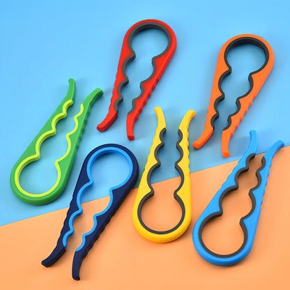 Multifunction 4-in-1 kitchen opener with TPR grip and PP construction weighing 117g