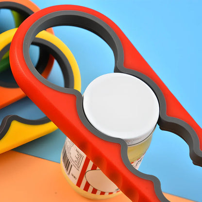 Multifunction 4-in-1 kitchen opener with TPR grip and PP construction weighing 117g