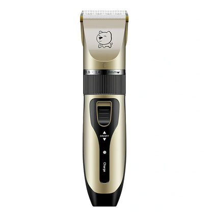 Bodaner rechargeable pet hair clipper with comb attachments for dog grooming measuring 18cm length