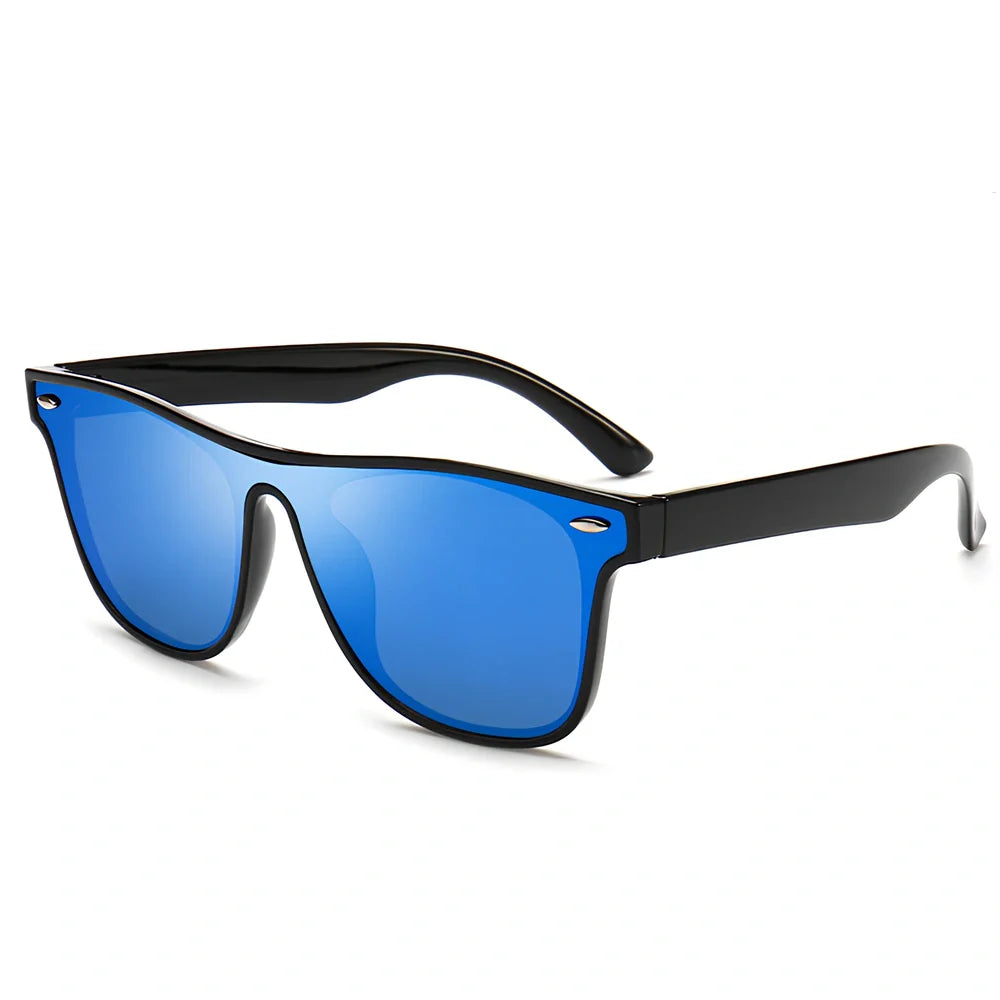 PC frame polarised sunglasses with universal fit and UV400 protection for driving and outdoor use