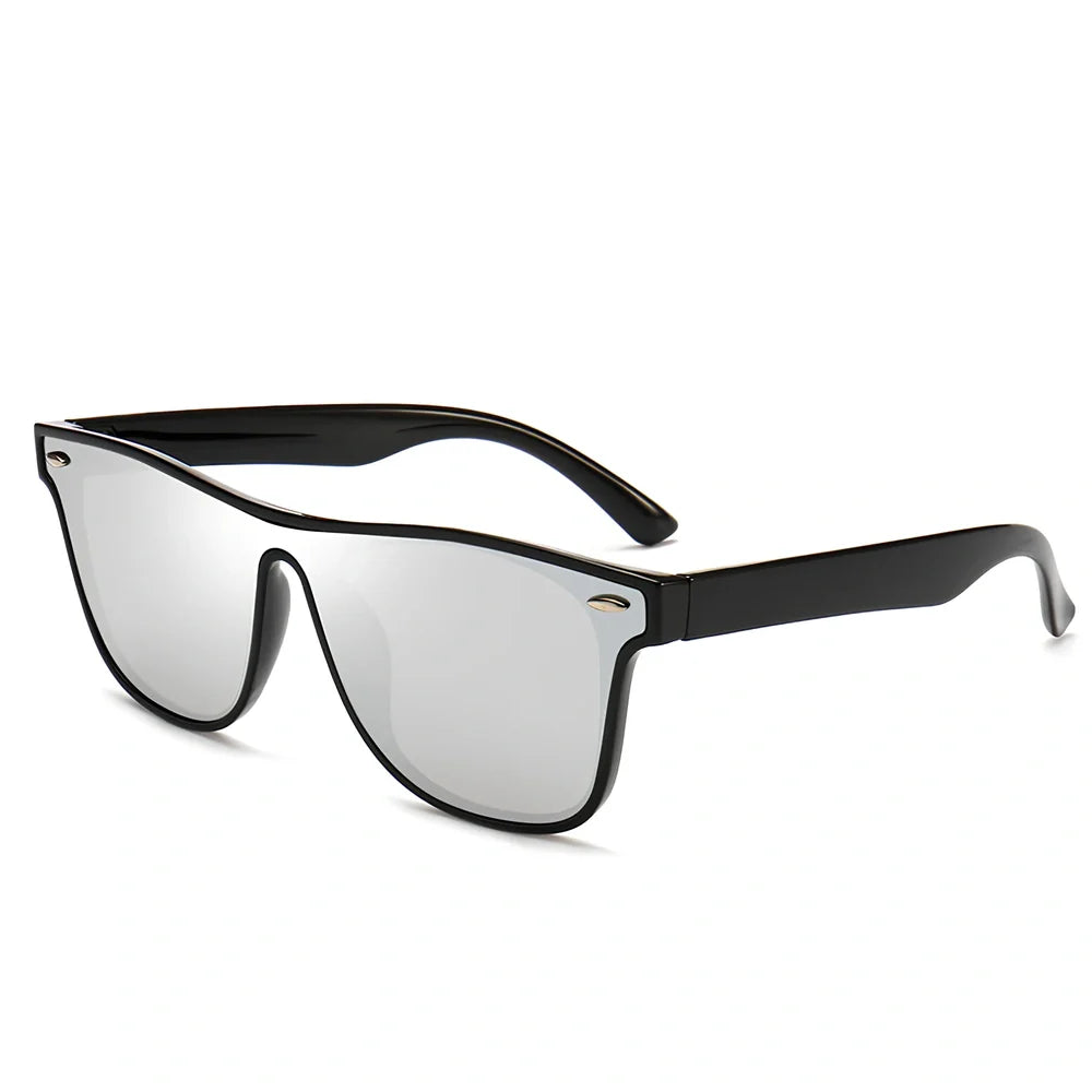 PC frame polarised sunglasses with universal fit and UV400 protection for driving and outdoor use