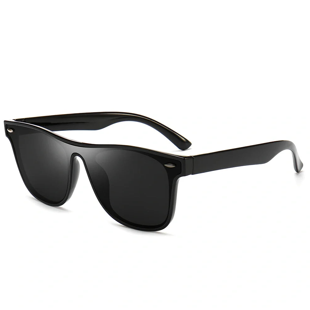 PC frame polarised sunglasses with universal fit and UV400 protection for driving and outdoor use