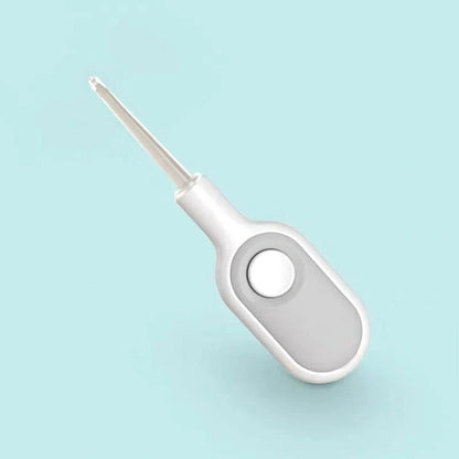 Baby Ear Cleaner with luminous tip for safe earwax removal, white color