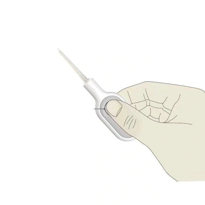 Baby Ear Cleaner with luminous tip for safe earwax removal, white color