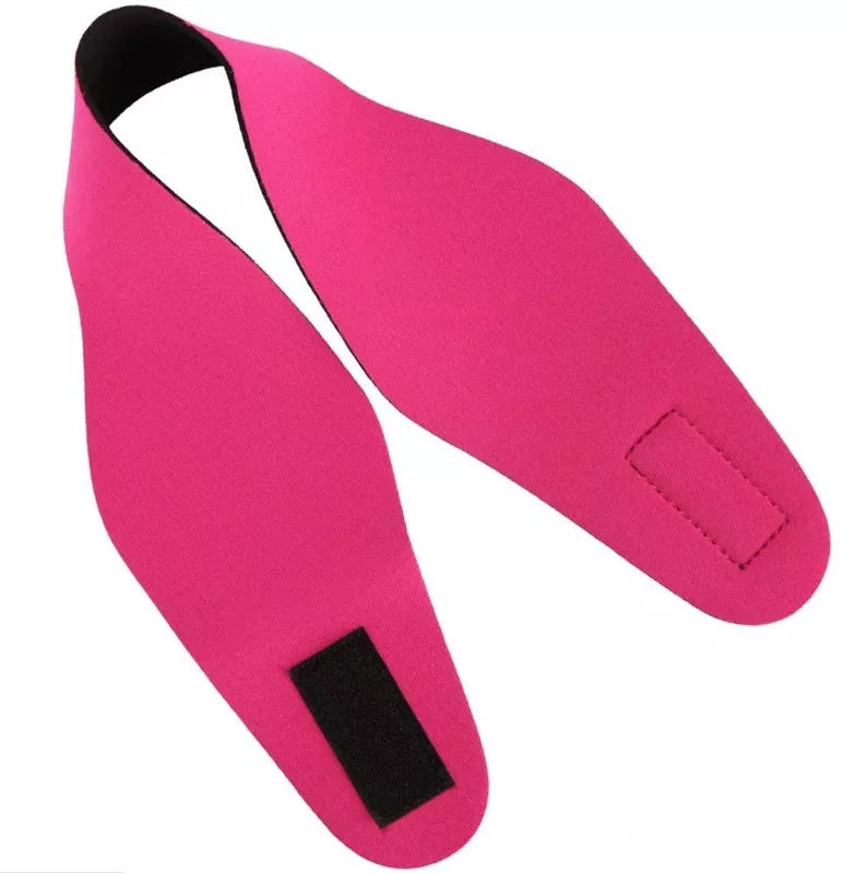 Rubber swimming headband in various colors for secure hair management during swimming
