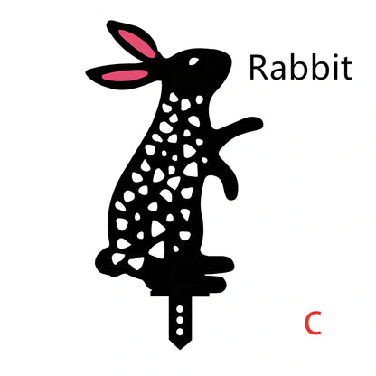 Set of powder-coated metal chicken yard art stakes, sizes 15-35 cm, with lifelike hen silhouettes for garden decor