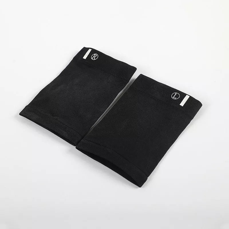 Elastic Fabric Arch Socks with SEBS shock-absorbing pads in skin tone and black