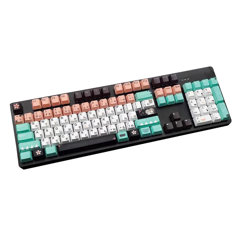 A single green keycap for a Cherry MX mechanical keyboard on a white background.
