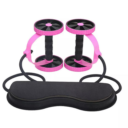 Revoflex Xtreme multifunctional body-building wheel gear in pink, 12CM diameter