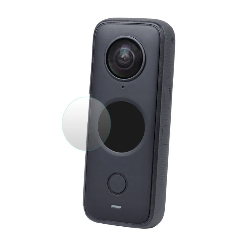 Insta360 ONE X2 Tempered Glass Screen Protector HD Explosion-Proof Film Accessory in Black Colour for Camera Lens Protection with 97x64mm Dimensions