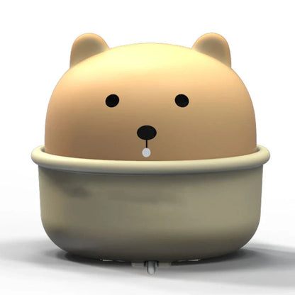 Colorful cartoon animal-themed wind-up toy cars in various colors, perfect for toddlers and young children's playtime