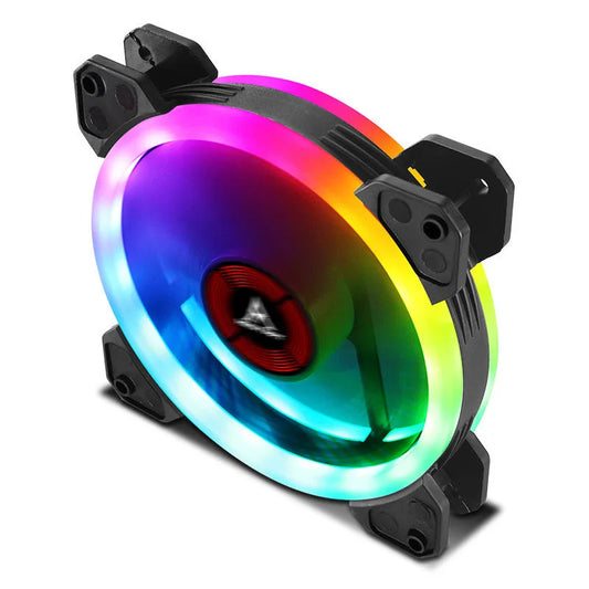 120mm camouflage pattern RGB chassis cooling fan with integrated speaker system and hydraulic bearing