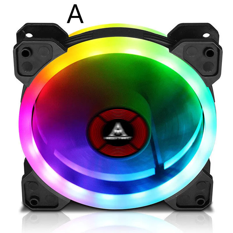120mm camouflage pattern RGB chassis cooling fan with integrated speaker system and hydraulic bearing