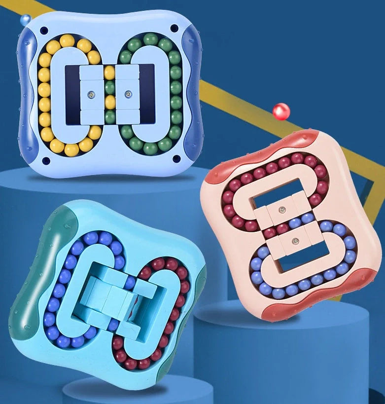 Little Magic Beans Toy - blue stress-relieving cube for kids