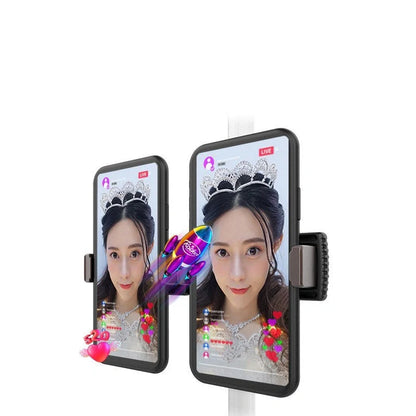 Universal mobile phone and iPad Pro 12.9 tablet holder with 360-degree rotation