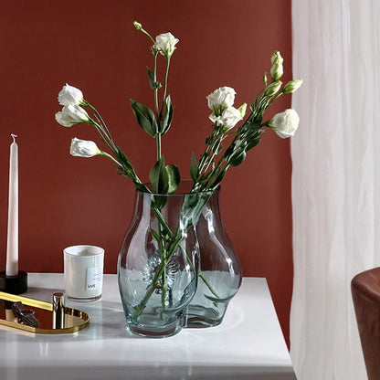 European style character floral vase for table decor with unique modeling