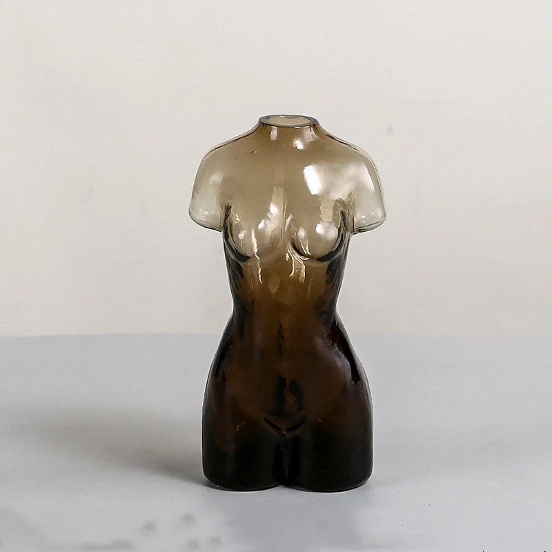 European style character floral vase for table decor with unique modeling