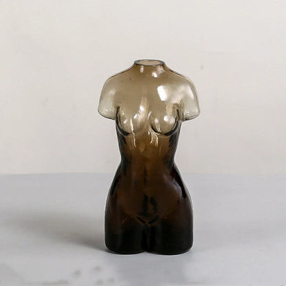 European style character floral vase for table decor with unique modeling