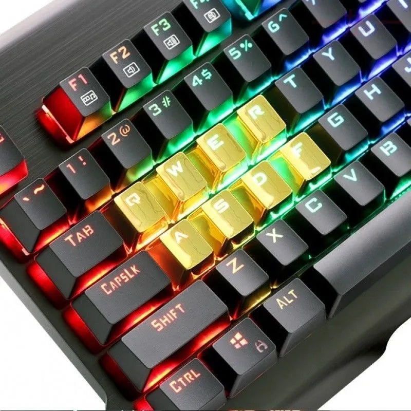 Set di 12 keycaps Redragon PBT metallici rossi per tastiere meccaniche con caratteri a doppia iniezione