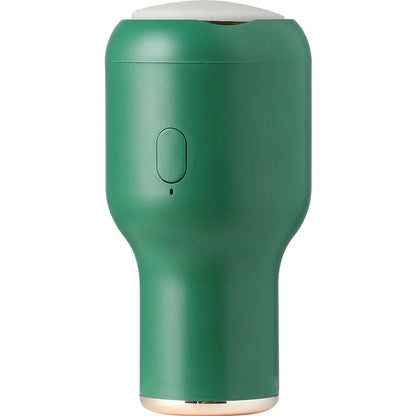 Electric Foot File Grinder in pink, blue, and white for dead skin removal