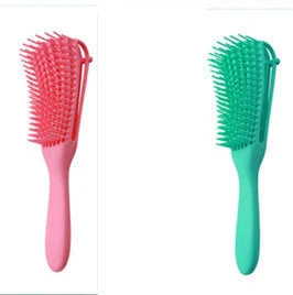 Knotted Haircut Massage Octopus Curling Comb in various colors for gentle detangling and scalp massage