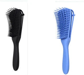 Knotted Haircut Massage Octopus Curling Comb in various colors for gentle detangling and scalp massage