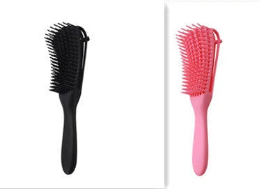 Knotted Haircut Massage Octopus Curling Comb in various colors for gentle detangling and scalp massage